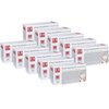 Zoro Select Disposable Gloves, Vinyl Synthetic, Latex-Free, Powder-Free, Clear, M, 10 boxes of 100 Gloves VinylMB